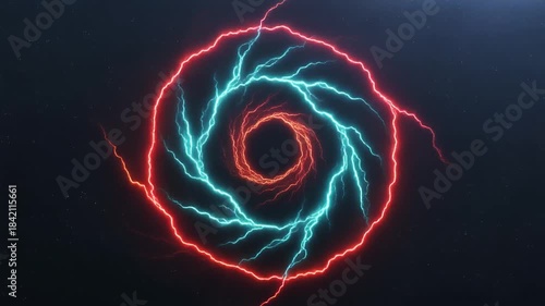 Fiery Vortex of Energy and Light.