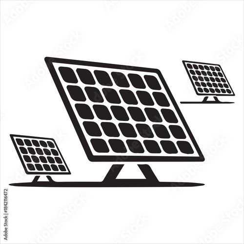 Sustainable Energy Solar Panels Roadside Installation