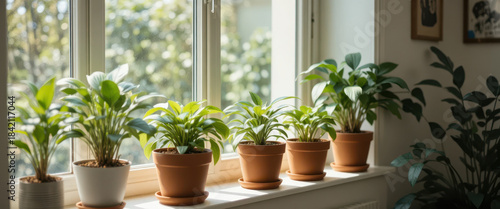 Indoor plant care tips for homeowners natural light room lifestyle photography cozy environment close-up view