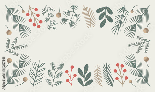 Ultimate Christmas Vector Graphics Mega Bundle - Modern Flat Icons, Cute Animals, and Vintage Botanical Frames Collection
