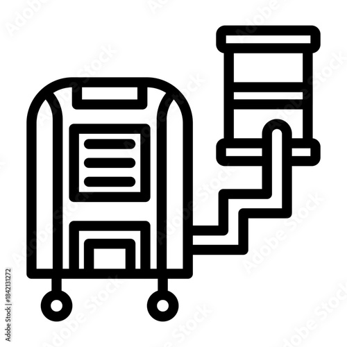 Portable Air Conditioner Vector Icon