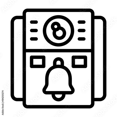 Video Doorbell Vector Icon