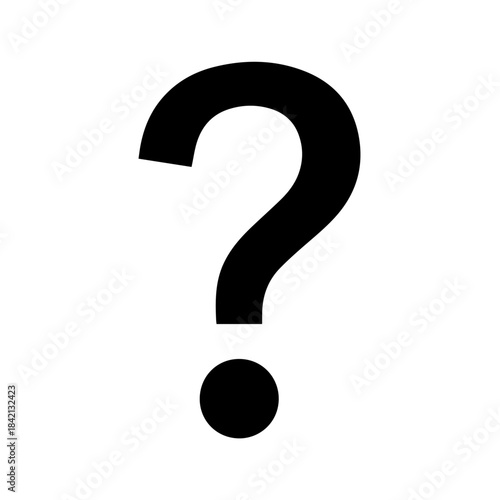 3D question mark symbol icon on white background representing help, FAQ, and the concept of asking for information or a solution