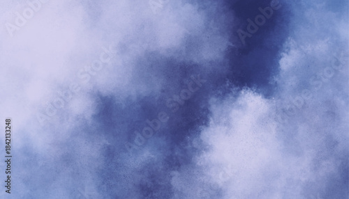 Blue Misty Fog Watercolor Texture