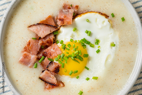 Healthy Savory Creamy Breakfast Farina Porridge