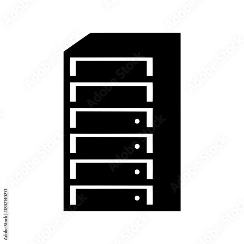 A minimalist black and white icon depicting a subscriber identity module (sim) card with its metallic contacts