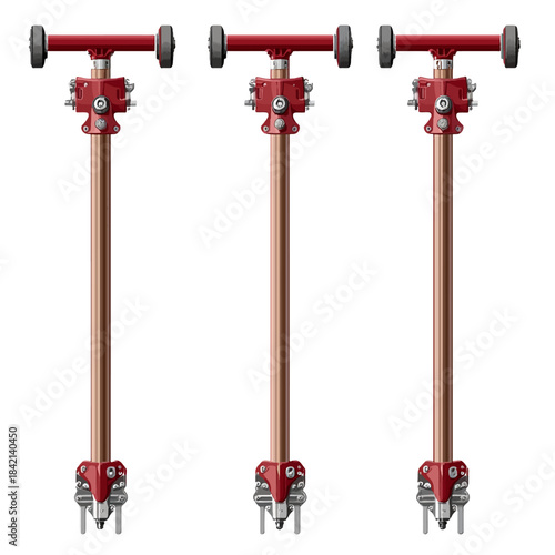 Pogo sticks vector illustration 