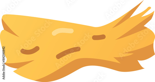 Haystack flat vector icon, sheaf of wheat ears, cartoon bale of hay, straw barn, dry grass heap forage cereal plant crop