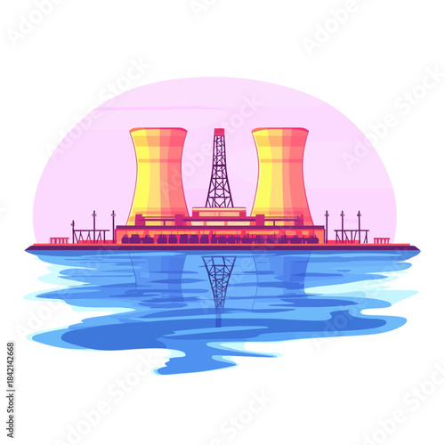 nuclear power plant isolated 