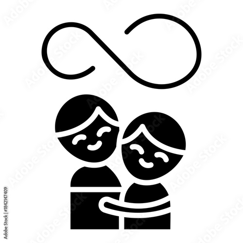 Forever Friends Vector Icon