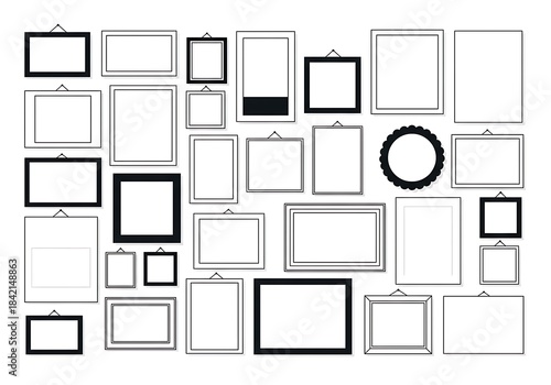 Gallery Wall: Monochrome Frame Collection