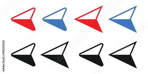 arrow icon vector set