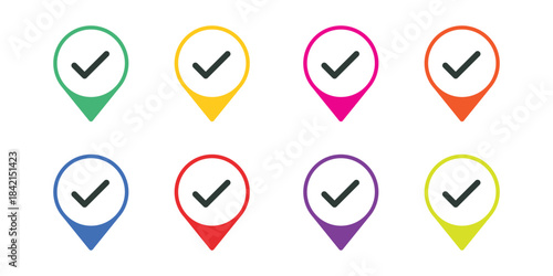 Location icon vector set