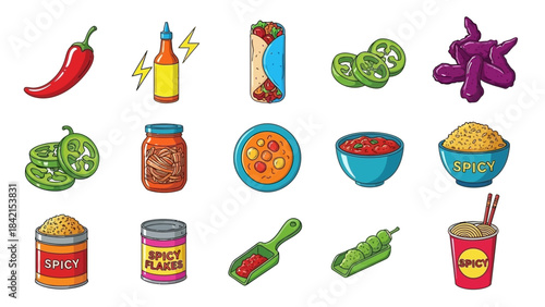 Spice Journey: A vibrant collection of ingredients for the perfect, most intense meal.