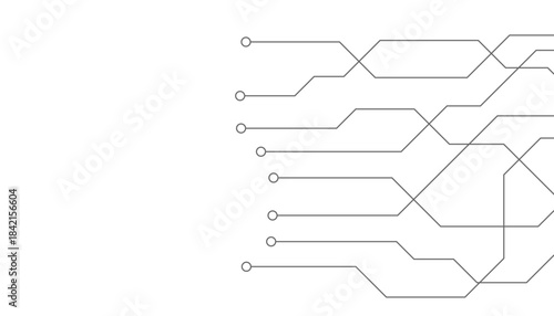 Abstract futuristic circuit board Illustration, Circuit board with various technology elements. Circuit board pattern for technology background. Vector illustration