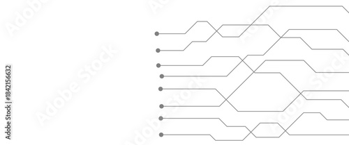Abstract futuristic circuit board Illustration, Circuit board with various technology elements. Circuit board pattern for technology background. Vector illustration
