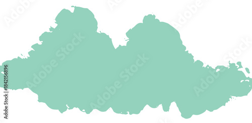 Aqua Green Fluid Shape Background