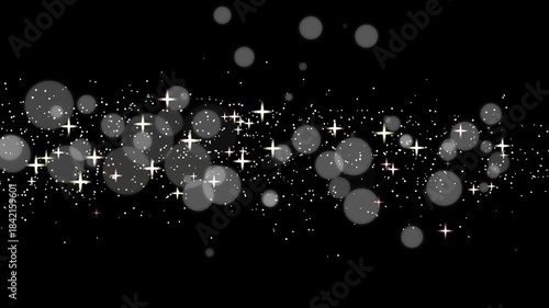 流れるキラキラエフェクト　