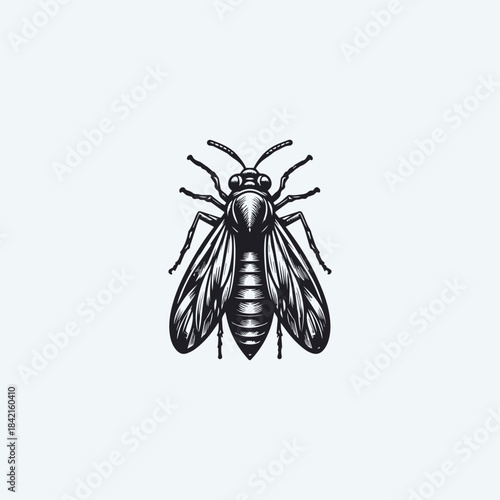Scarab logo design template vector illustration