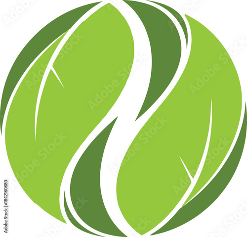 Fresh green coffee bean with white stripes illustration isolated on transparent background