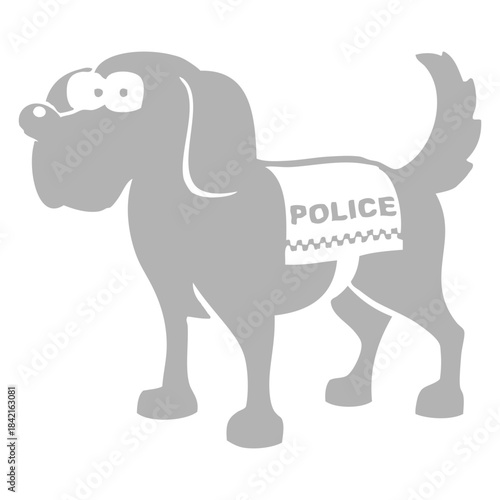 Police Dog Cartoon