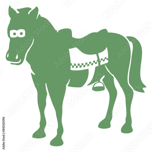 Saddled Equine Icon