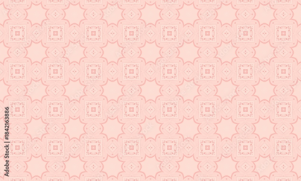 Fototapeta premium Seamless Pink Pattern. Repeating Background. Textile. Fabric. Soft Peach. Blush Pale. Light Apricot. Warm Rose. Dusty Coral.