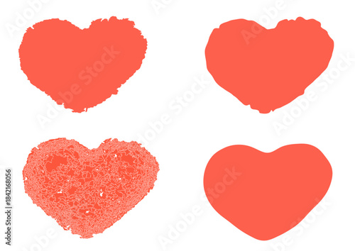 かわいいハート・ササクレたハート・傷ついたハートのセット