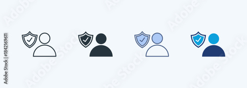 User Protection Icon Multiple Style