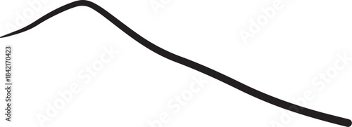Black curved line on white background Keywords: abstract, art, background, black, bold, curve