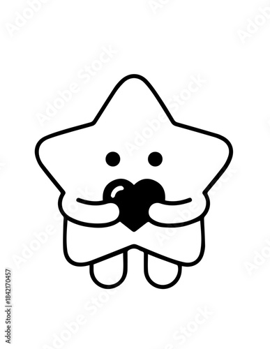 Cute vector cartoon animal icon character design with funny toothy smile and a happy hat for Halloween