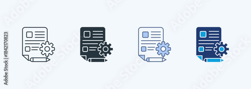 Specifications Icon Multiple Style