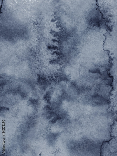 Wallpaper Mural Abstract dark blue watercolor wash background with textured paint and flowing ink patterns Torontodigital.ca