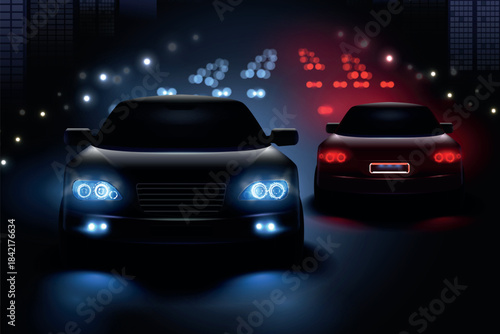 1805.i123.005.S.m004.c13.car led lights realistic composition