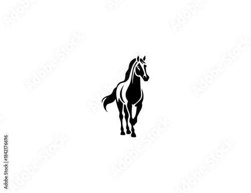 Dynamic Horse Silhouette Logo: A Powerful Symbol of Freedom and Speed for Your Brand