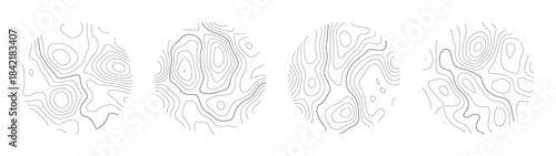 Wood tree ring pattern texture icon. Editable stroke, transparent background. Trunk with annual circle line of age pictogram. Topography stump collection. Man contour with concentric geometric symbol
