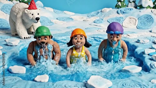 Claymation Polar Plunge - A Chilling Adventure with Friends.