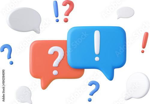 3d QA Speech bubble