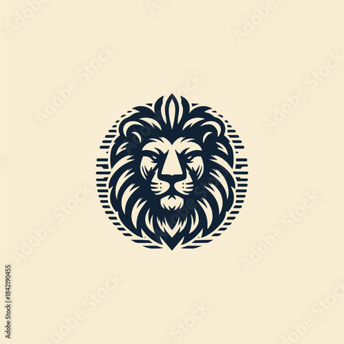 Lion logo template vector illustration design