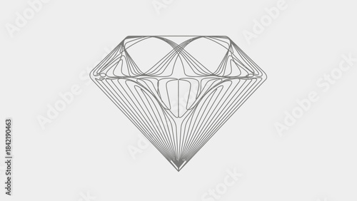 diamond on white background