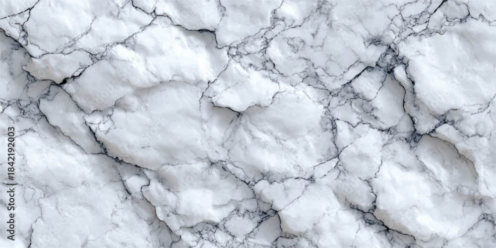 Fototapeta premium Abstract close up of a white marble surface with subtle grey veining and natural texture