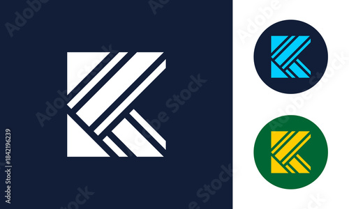 K initial logo for business symbol