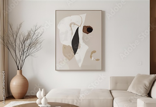 Sculpted Serenity: A Minimalist Space Curated in Beige