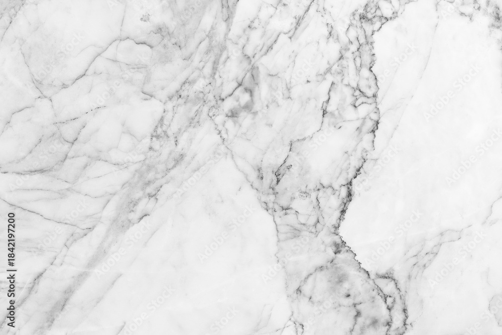 Fototapeta premium White marble texture background pattern with high resolution.