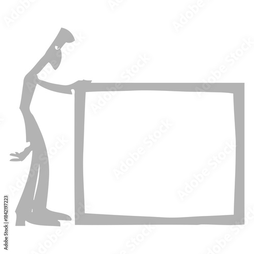 Chef With Blank Sign