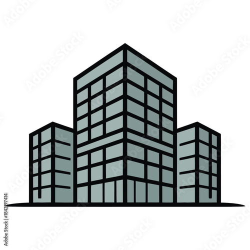 vector illustration of building