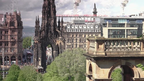 Scott Monument, a Victorian Gothic memorial in Princes Street, Edinburgh,