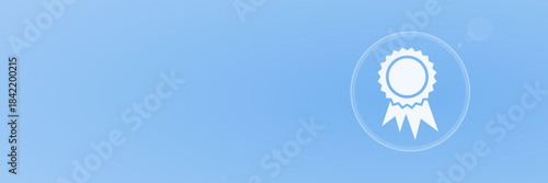 Offizielles Zertifikat Auszeichnung Header Copy Space Vektor für Qualität, Erfolg, Business und garantierte Leistung. Symbol für Prämie und Bestätigung.