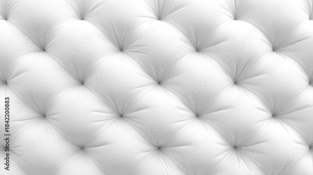 Obraz premium Soft White Padding with Textured Bumps and Quilted Design for Background or Wallpaper in Modern Interior Decoration Projects