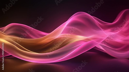Wallpaper Mural 4K abstract motion background colorful smooth waves Torontodigital.ca